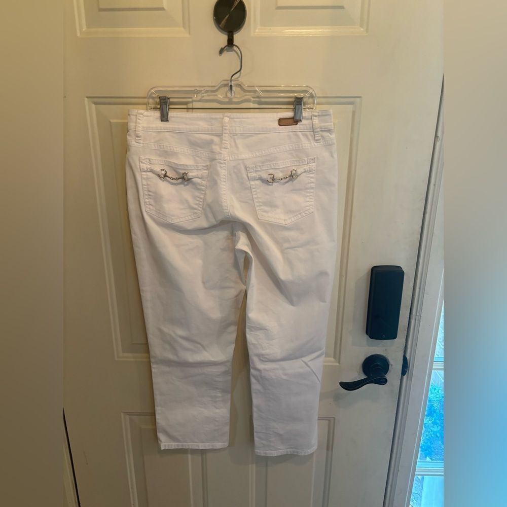 Cambio Norah Short White Ankle Jeans for Women - Picture 3 of 8